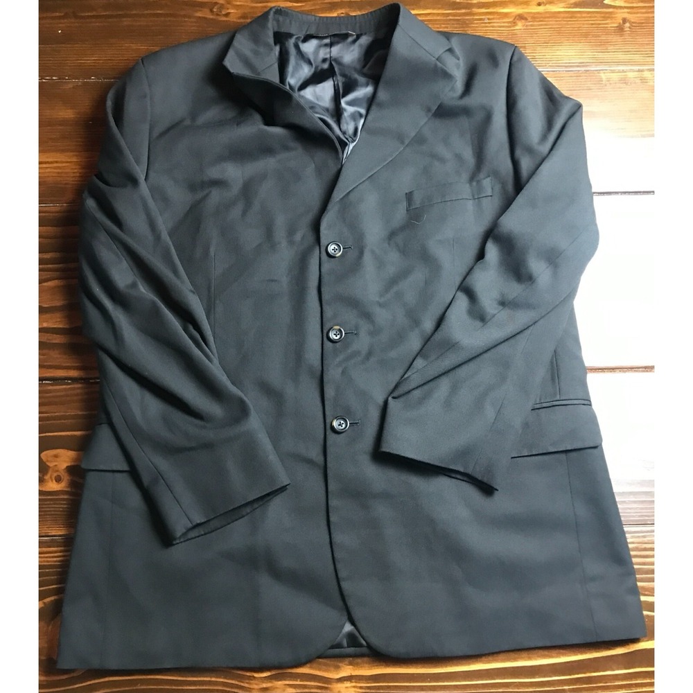 Merona‎ Jacket, Men's Size 46R, Black, Suit Coat, Long Sleeve